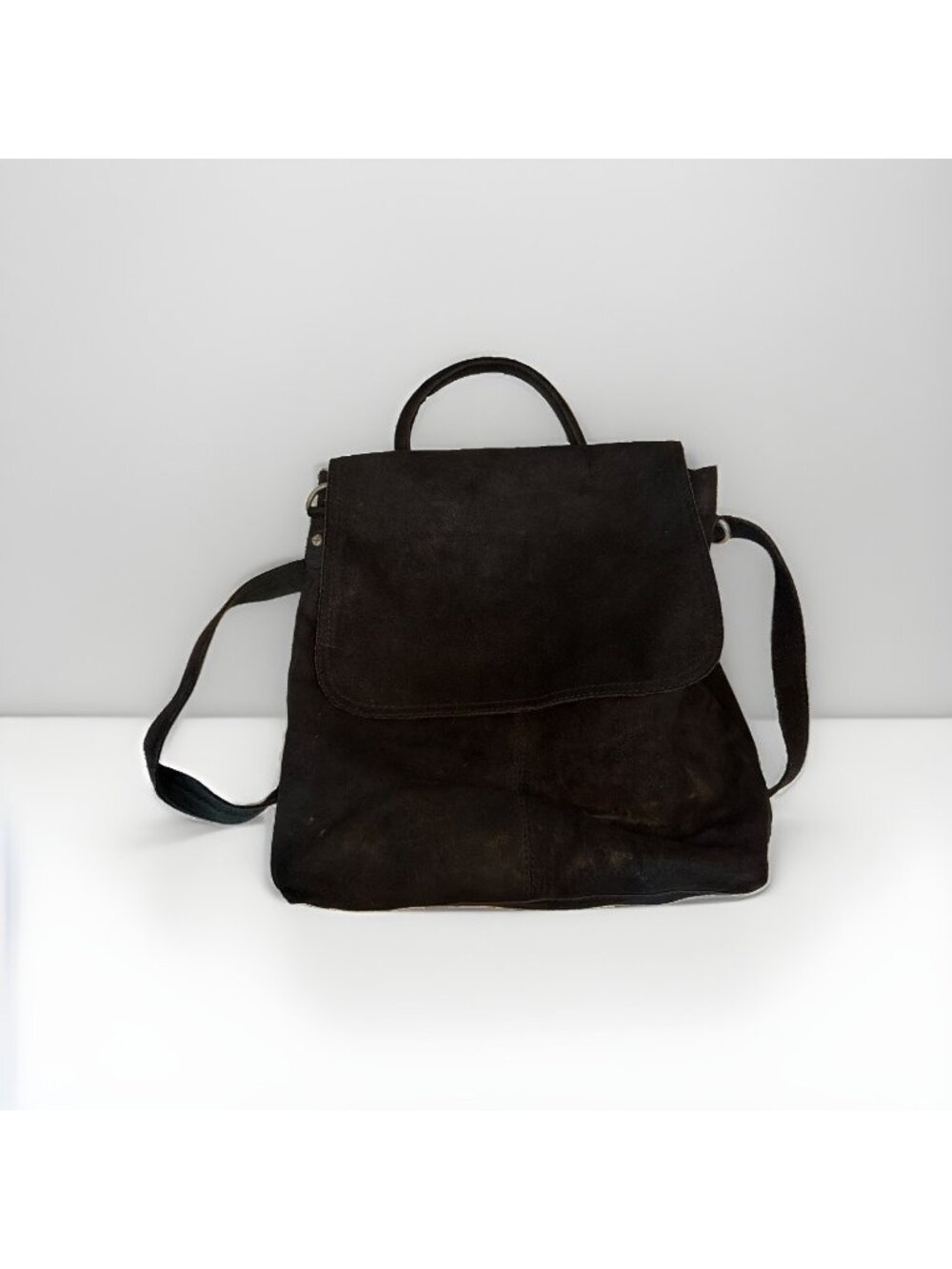 We The Free People Paris Convertible Black Leather Backpack